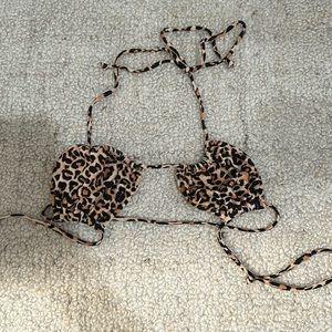 LA hearts by pacsun cheetah, bathing suit top